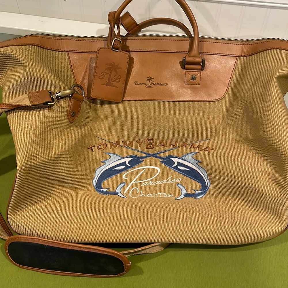 Tommy Bahama weekender bag.  Perfect for your summer travels.